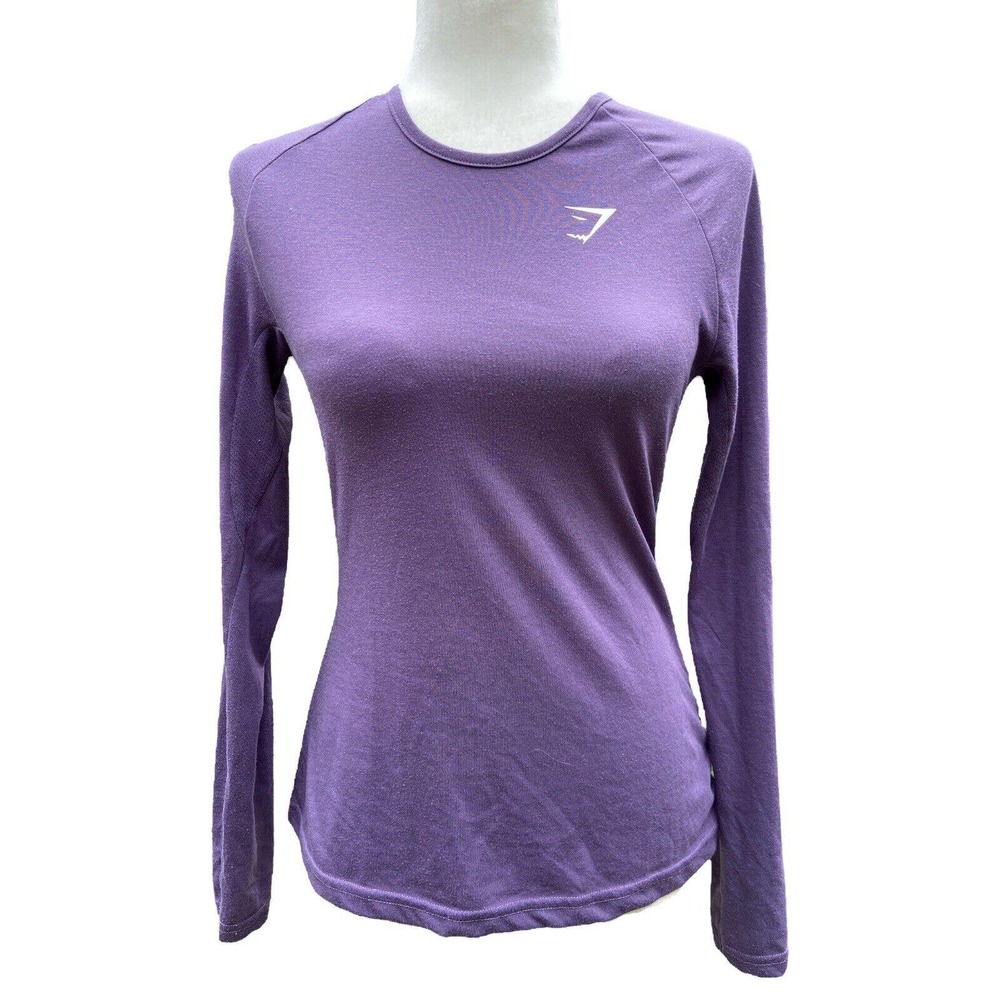 Gymshark Long Sleeve Workout Athletic Shirt Women's S /‎ Small Purple